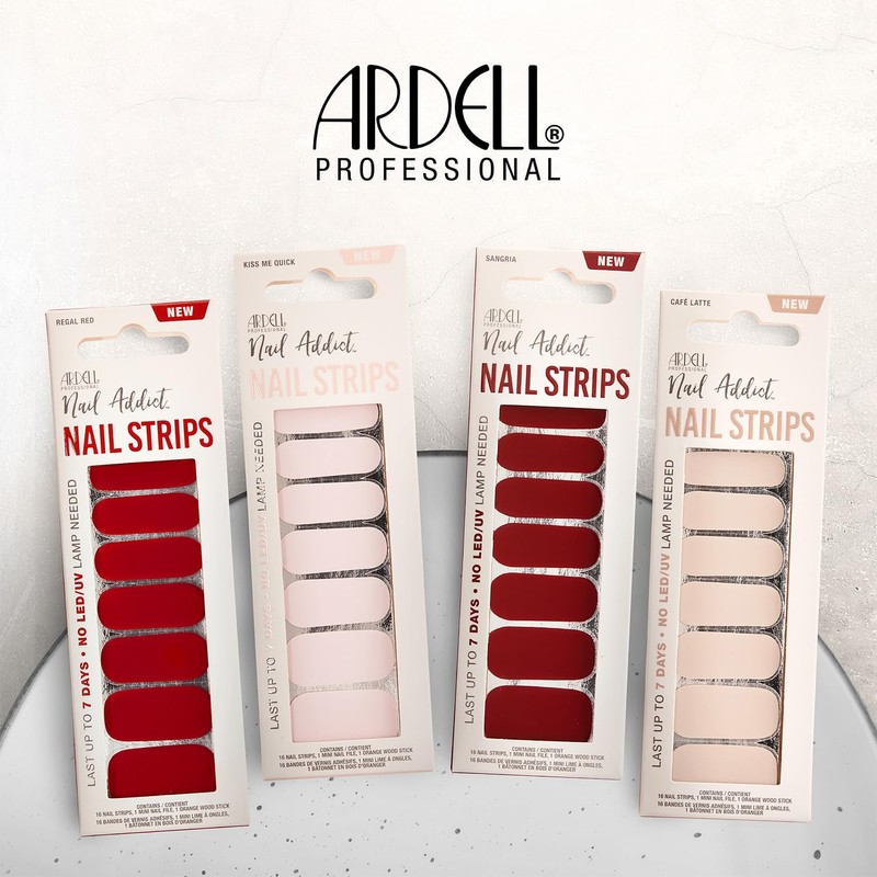 Ardell Nail Addict Nail Strips, Kiss Me Quick Nail Wraps,