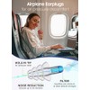VIGOROAD Tapones Para Los Oídos Para El Alivio De La Presión De Los Oídos Del Avión, 2 Pares Adultos De Silicona Suave Reutilizables Tapones Para Los Oídos De Avión 26Db, Con Cable Conector