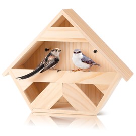 Weysat 12.6 Inch Cedar Dove Nesting Box Wooden Dove House Nest for Bird Pigeon Outside Nesting and Roosting Platform Morning Garden Decoration for Outside Pigeon