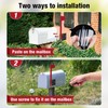 Merear Mailbox Flag Replacement Kit, Galvanized Steel Flag for Mailbox,