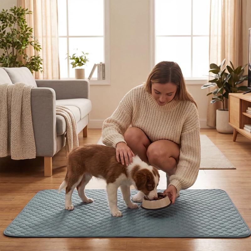 Washable Pee Pads for Dogs, 2 Pack Absorbent Reusable Training