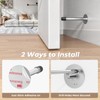 Mosike Door Stoppers, Sound Dampening Door Stop with Rubber Bumper,