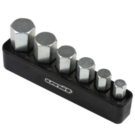 Dirtfreak UN-P3110 Hex Wrench Front Axle Engine Plug Tool HEX Bit Set 0.55 inch (12 mm/14 mm/17 mm/19 mm/22 mm/24 mm)