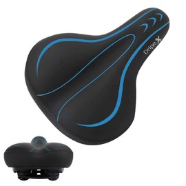 Dripex Bicycle Saddle Men Women Comfortable Soft Gel Bicycle Saddle Waterproof Ergonomic for MTB City Bike Road Bike Blue