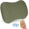 UWILLION Camping Pillow with Ice Silk Memory Foam Cover -