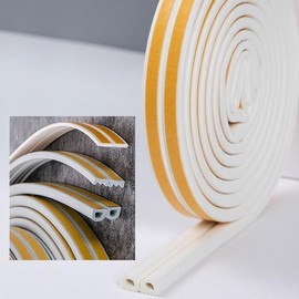 3 Types Door Seal Weatherstrip Gap Blocker Noise & Draft Stopper Block 3. E-Type Door Seal Brown 4ea