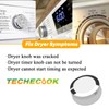 Techecook WE01X24552 Dryer Control Knob for GE Dryers (White) -