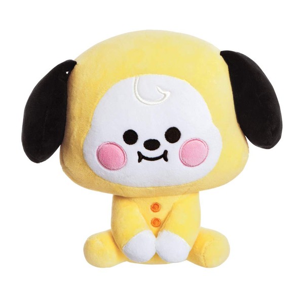 AURORA BT21 Official Merchandise, Baby CHIMMY Sitting Doll 8In, Soft Toy, Yellow