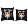 Funny - Peek-a-boo - Cat Throw Pillow