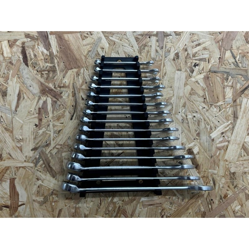 Combination Spanner and Ring Spanner Holder for Tool Wall Mounting