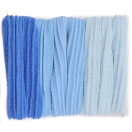 Mytoptrendz® 8 pcs Soft Jersey Fabric Hair Tie Rubber Bands Endless Ponio Bobble Wide Elastics Thick Hair Girls Seamless Tangle Free Ponytail Holders Scrunchies (Blue tone)