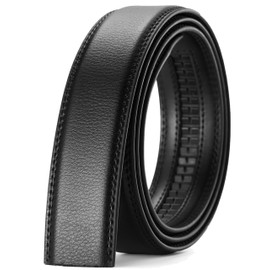 CHAOREN Men's Belt Without Buckle, Ratchet Automatic Belt for Men, 35 mm Wide Leather Belt