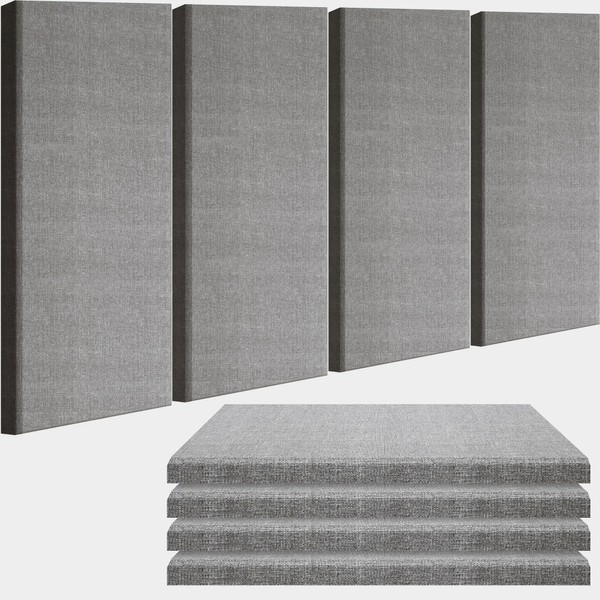 BUBOS BUBOS 4 PCS Acoustic Panels,24'x12' Fabric Soundproof Wall Panels,Self-adhesive