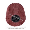 Wire Drawing Wheel Brush Drum Burnishing Cross Rubber Core Polishing