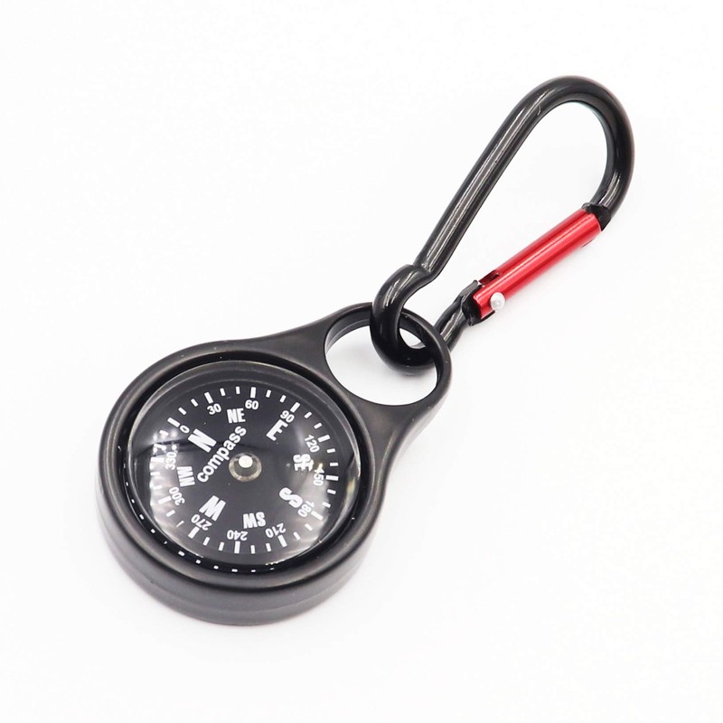 DETUCK Compass Keychain Portable Metal Survival Compass for Hiking Camping