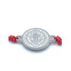 trendy Red String Saint Benedict Medal Bracelet Adjustable 6in-10in Religious