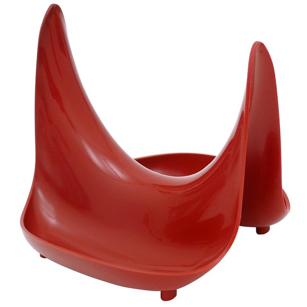 Hutzler Pot Lid Stand, Large, Red