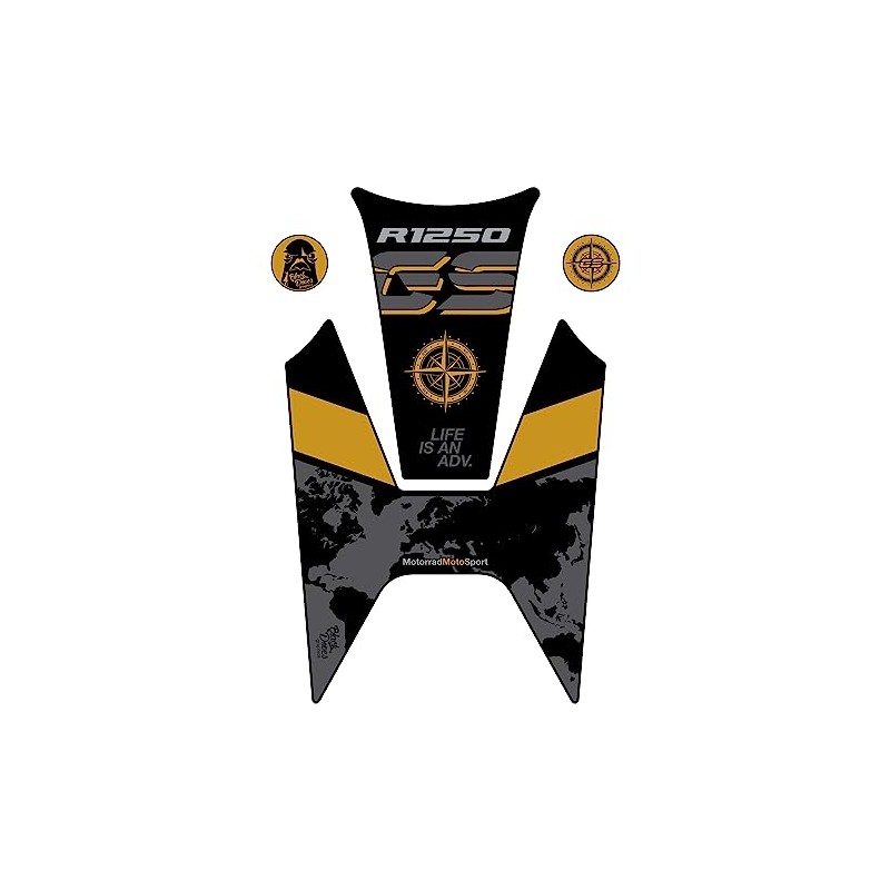 Protective Tank Protection Sticker with Resin Coated Compatible with R1250