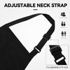 chenqi Kitchen Apron Adjustable Bib Apron with 2 Pockets, Unisex