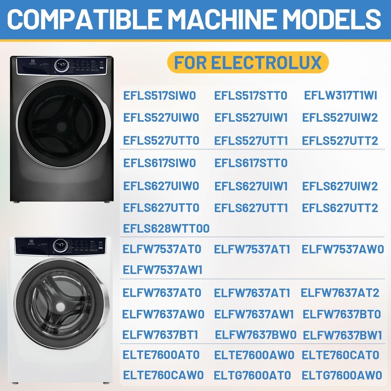 5304505004 for Electrolux Washer Door Seal EFLS627UTT0 EFLS617STT0 EFLS527UIW0 EFLS517SIW0