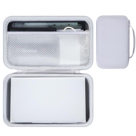 RIYADAone Hard Case Replacement for Liene 4x6'' Photo Printer Full-Color Portable Instant Photo Printer (White Case)