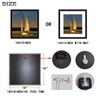 VITOIVE 18x18 Frame Black With Mat 14x14 Solid Wood Picture