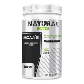Aminoácidos Bcaas Natural Green 1kg Varios Sabores 100 Servs                                                                                          