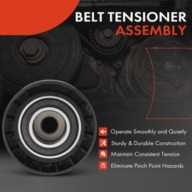 A-Premium Belt Idler Pulley Compatible with Ford Escape 2001-2004, Focus 2000-2004, Escort 1999-2003, Contour 1999-2000 & Mazda Tribute 2001-2004 & Mercury Cougar 1999-2002, Mystique 1999-2000, 2.0L