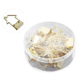 Cute Binder Clips, 15 Pcs Cat Shaped Binder Clips House Shaped Paper Clips with Clear Box Funny Metal Paper Clamps Small Paperclips for Office Supplies, School, Home, Wedding Decoration(House Shaped)