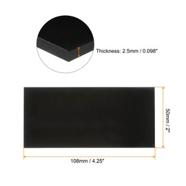 sourcing map 10pcs Welding Lens 2" x 4.25" Shade 9 Glass Replacement Welding Lenses Darkening Filter Plates for Welding Helmet, Black