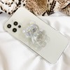 Transparent Mobile Phone Grip Stand,Bear Phone Folding Finger Stand, Cell