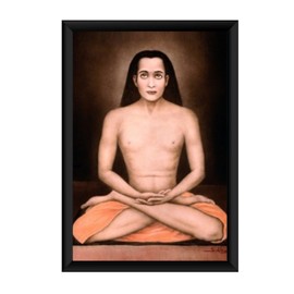 Zig Zag Mahavatar Babaji Photo Frame For Wall Table Size Small ( 6x8 inches, Acrylic Glass)