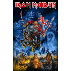 Iron Maiden Maiden England Textilflagge Schwarz