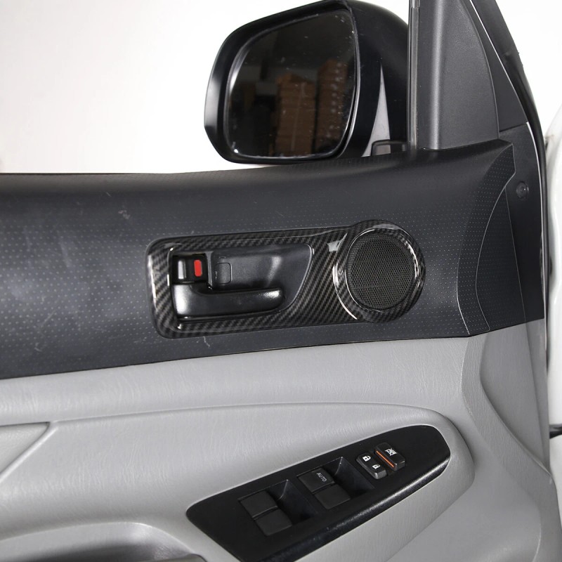 momocar ABS Carbon Fiber Door Inner Handle Bowl Frame Trim