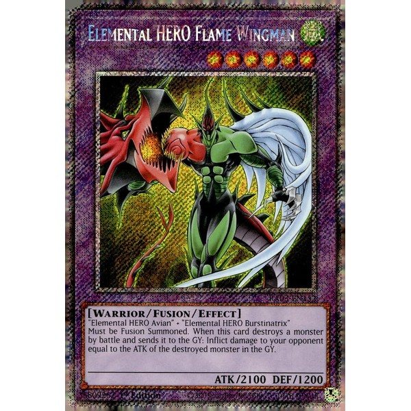 Elemental Hero Flame Wingman (Platinum Secret Rare) - RA03-EN152 -