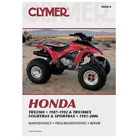 Clymer Repair Manuals for Honda TRX 250X FOURTRAX 1987-1988