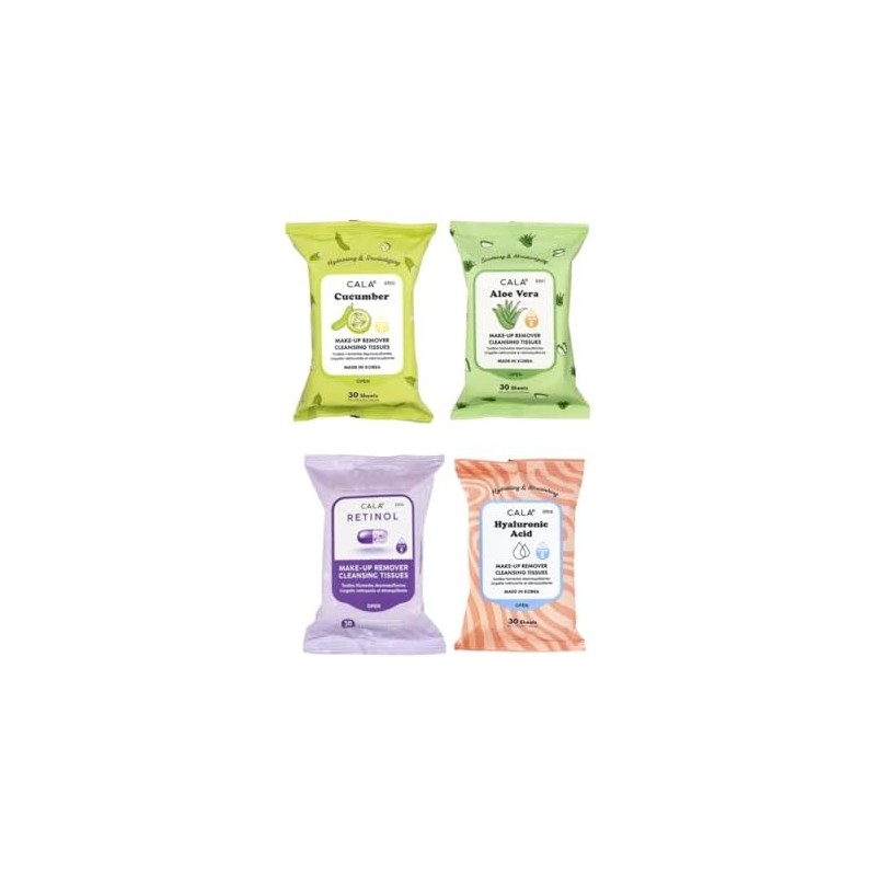 Toallitas desmaquillantes Cala mod82589 – Pack de 4, limpieza profunda