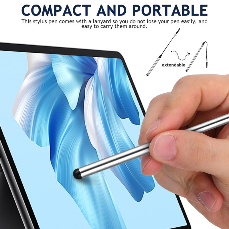 Mikikit Capacitive Stylus Pen for Touch Screens 3.86 Inch Portable