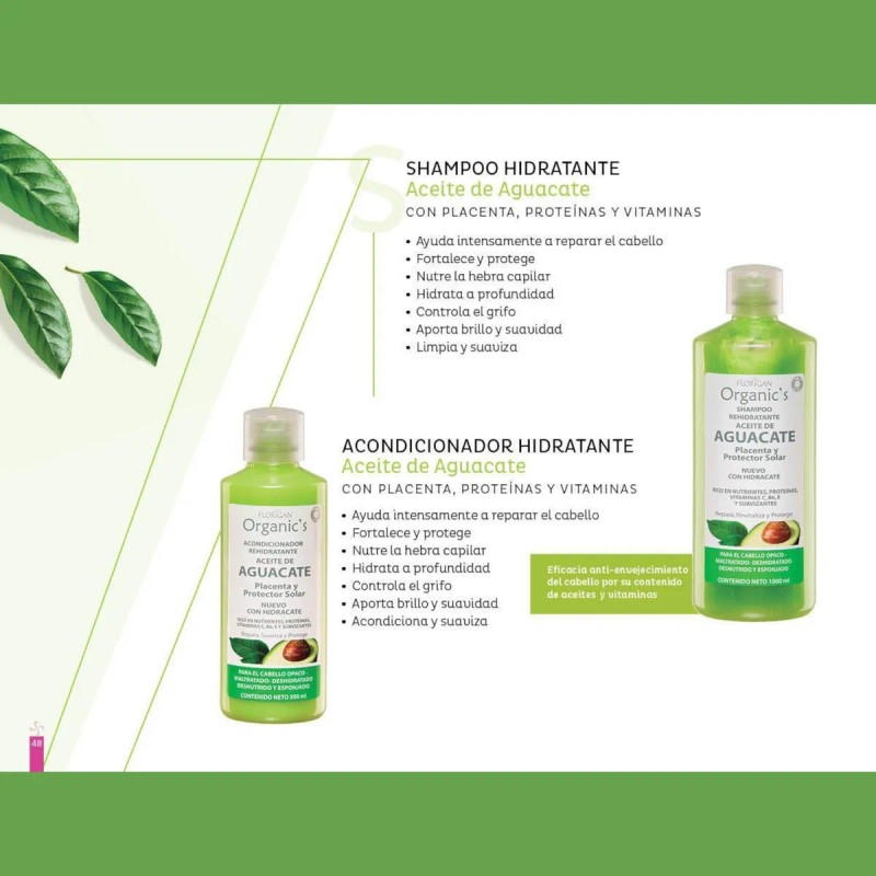 Aceite De Aguacate Shampoo + Acondicionador Florigan® Set
