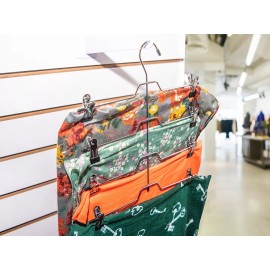 Exhivit Gancho De Ropa  Con Pinza Para Pantalon C/4 Niv / 1 Pieza