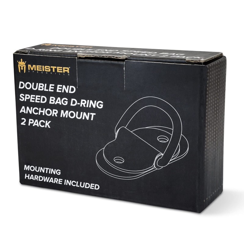 Meister Double-End Speed Bag D-Ring Anchors - Floor & Ceiling