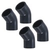 M METERXITY 4-Pack 45 Degree Adapter Connector, 1" Socket UPVC