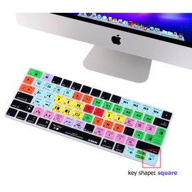 XSKN Avid Media Composer Shortcut Silicone Magic Keyboard Cover Skin for Apple Released Since 2015 Magic Keyboard Model Number A1644 MLA22LL/A and MLA22B/A US&EU Version