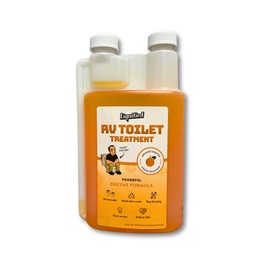 Liquified RV Toilet Treatment - Black Holding Tank Digester - Odor Eliminator - Orange Scent - Matts RV Reviews (Orange, 32oz)