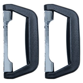 HMF 14973-02 Suitcase Handle, Plastic Carry Handle, Pack of 2, 14 x 7 cm, Black