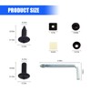 gunhunt 8 PCS License Plate Screws Kit, M6 Stainless Steel