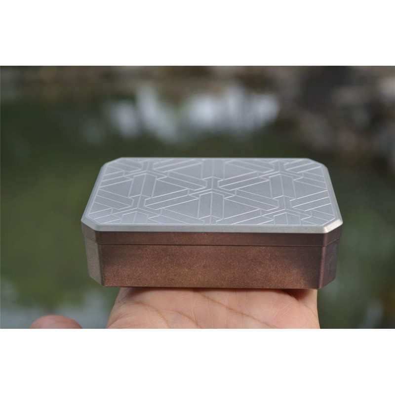 WANERSEN EDC Case Titanium Container Daily Storage Metal Box for