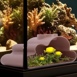 Aquarium Tunnel Shrimp Cave, Aquarium Caves And Hides for Fish, Fish Hideout for Aquarium, Fish Tank Cave, Viewing Fish & Shrimp Under Gravel Tunnel for Corydora Catfish, Kuhli Loach, Clown Loach