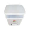 Stefanplast Pedalina Square Dustbin, White, 4.5 Litre