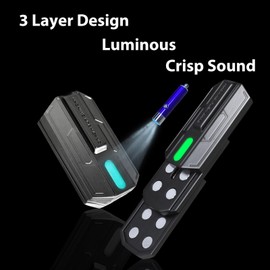 Sunny Power Metal Poker Push Card, Fidget Slider Portable Stress Relief Toy for Adults, Fidget Toys Anxiety Reducing Gadget Magnetic Sensory Desk Toy for Boyfriend Husband Father